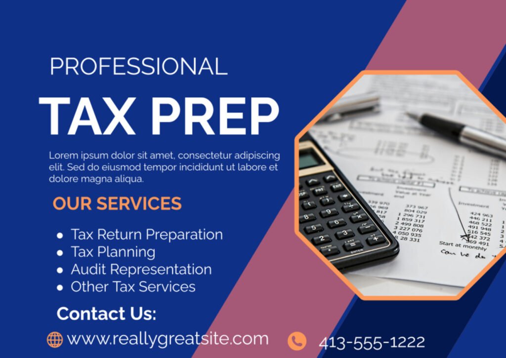 Tax Preparation Postcard